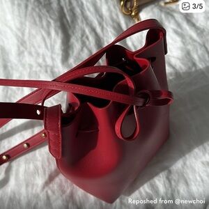 Mansur Gavriel Scarlet Leather Shoulder Bag